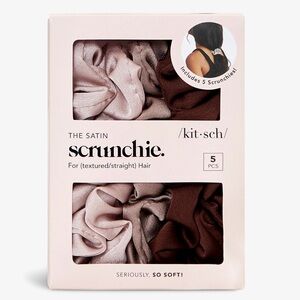 New Kitsch Satin Hair Scrunchies